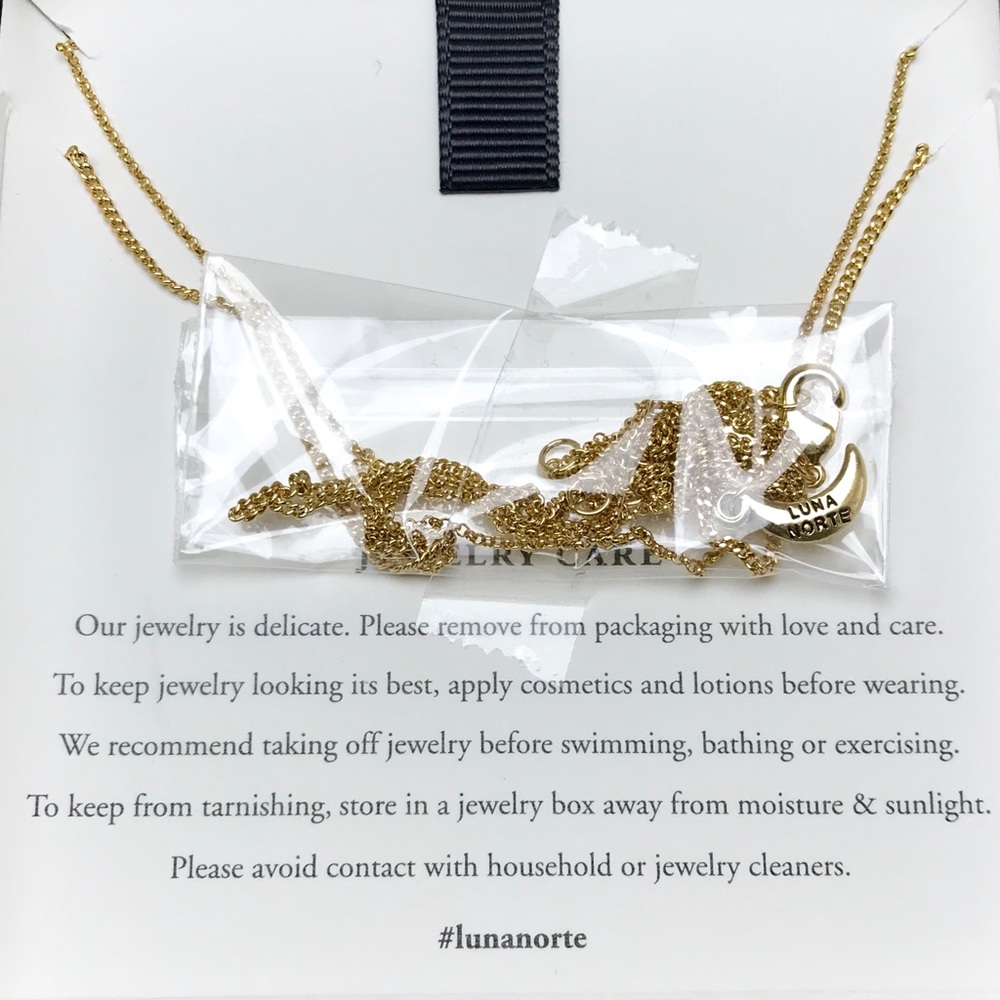 50% Off Sale! LUNA NORTE • NIB 14KT Necklace - Picture 3 of 5
